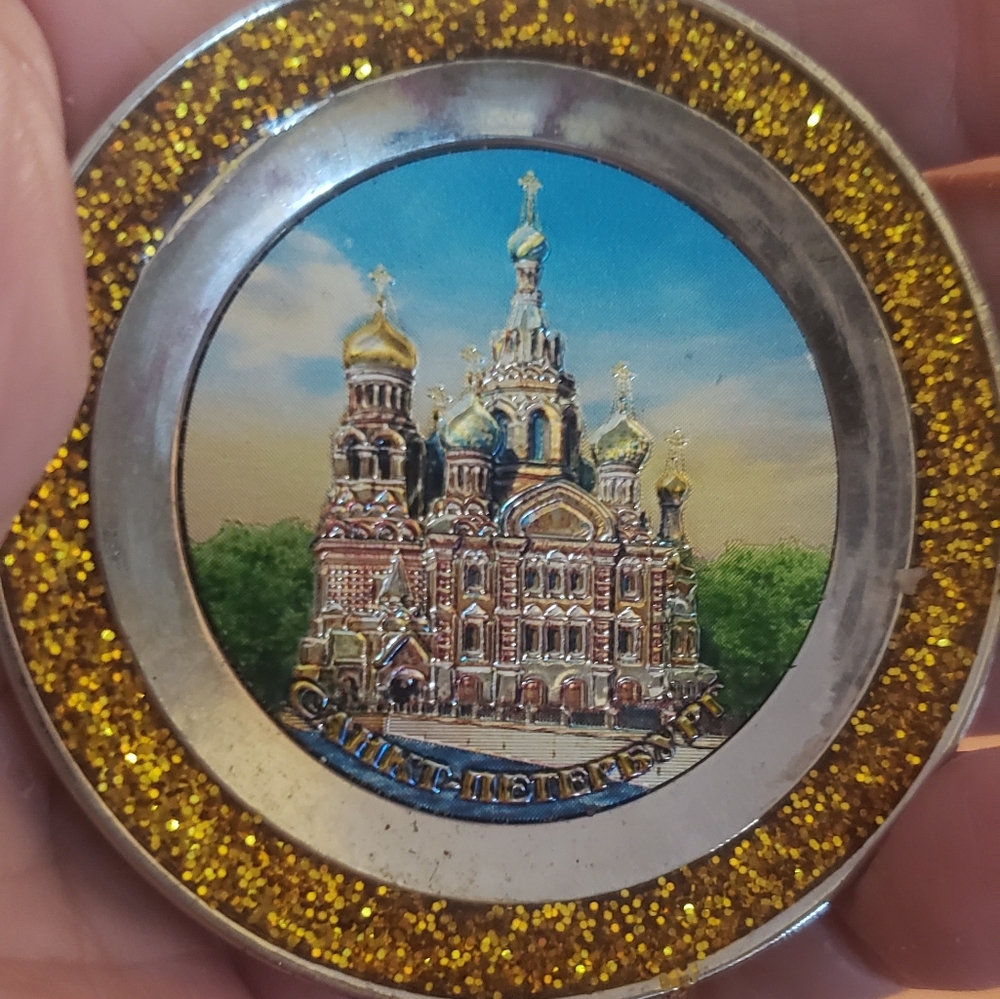 Russian decoration home plate metal vintage Big Price